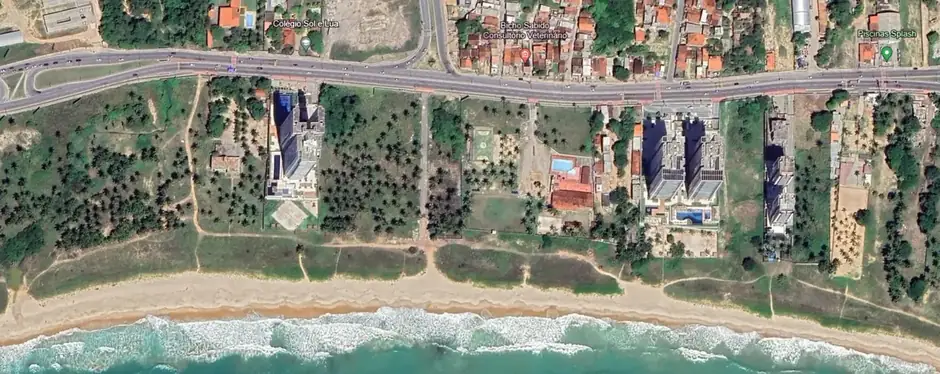 Mapa de localização do Algarve Residence às margens da AL-101 Norte e da Avenida Rota do Mar