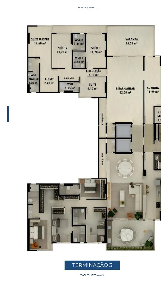 Planta lateral 200,62 m²